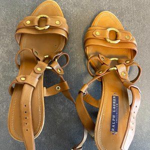 Ralph Lauren Dark Tan Sandals